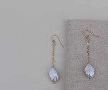 Load image into Gallery viewer, Diamond Pearl Drop Earrings
