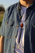 Load image into Gallery viewer, Red Jasper Bolo Tie
