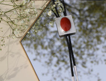 Load image into Gallery viewer, Red Jasper Bolo Tie
