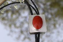Load image into Gallery viewer, Red Jasper Bolo Tie
