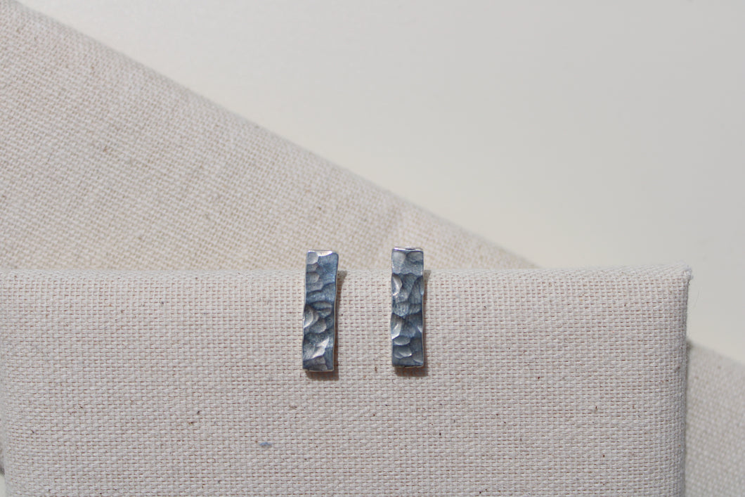 Hammered Post Earrings