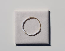 Load image into Gallery viewer, Grey Jade &amp; Gold Bracelet
