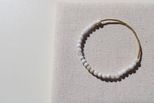 Load image into Gallery viewer, Grey Jade &amp; Gold Bracelet
