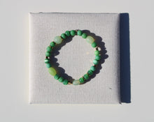 Load image into Gallery viewer, Green &amp; Gold Bracelet
