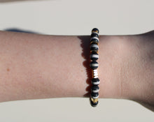 Load image into Gallery viewer, Black &amp; White Gold Bracelet
