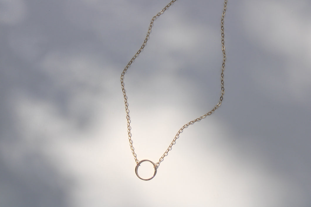 Gold-Filled Circle Necklace