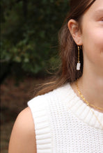 Load image into Gallery viewer, Stone Drop Earrings in Gold
