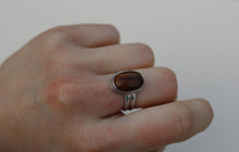Load image into Gallery viewer, Oval Tigers Eye Double Band
